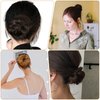 cobee Hair Bun Maker, Donut Bun Maker for Long Hair, French Twist Hair Fold Wrap Snap, Bun Hair Tool for Women and Kids(8 Pcs Set)