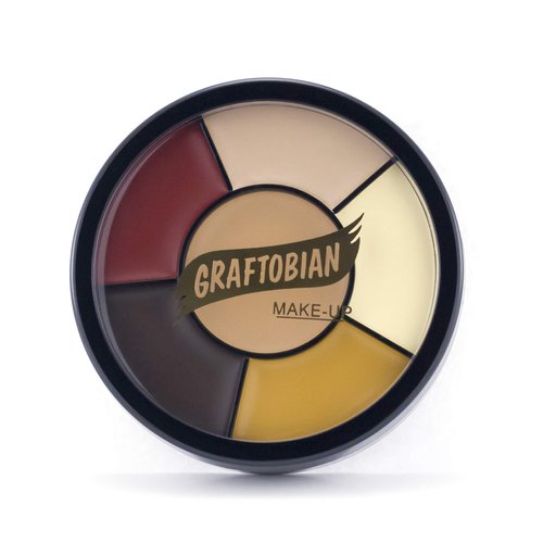 Graftobian Zombie Makeup Wheel for Theatrical and Halloween Makeup - 6 Colors