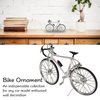 Pssopp Bike Model Mountain Bike Toy, Metal Bike Model Mini Model Ornament Desktop Decoration, 4.5 x 7.7in