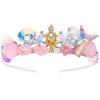 Araluky Mermaid Crown for Girls Mermaid Headband for Little Mermaid Party Decorations Ariel Birthday Party Supplies - Pink