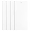 DALIX 82.5" White Vertical Blinds Replacement Slats Sliding Door Window (4 Pack)