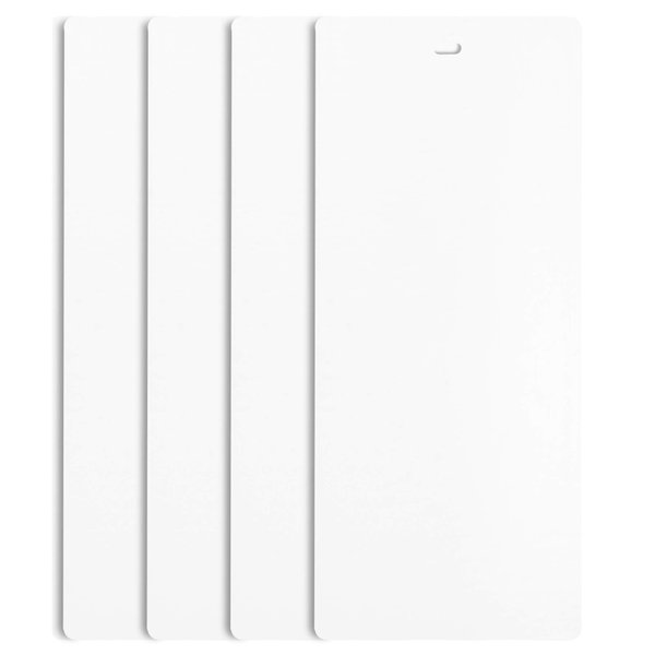 DALIX 82.5" White Vertical Blinds Replacement Slats Sliding Door Window (4 Pack)