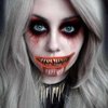 2022 New Halloween Prank Makeup Temporary Tattoo Adults Kids 10PCS,Clown Horror Mouth Fake Tattoos Stickers Scary Big Mouth Face Tattoos Decals Kits Prank Props Waterproof Masquerade Cosplay Party