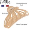 Camila Paris CP3082 French Hair Clip for Women Thick Hair for Long Curly Wavy Hair, Beige, Girls Hair Claw Clips Fashion Styling Hair Accessories for Women, Strong Hold No Slip Grip, Made in France