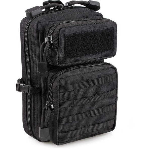 LIVANS Tactical Molle Utility Pouch, EDC Tool / Tactical Phone, Mini Waist Pouches Medical IFAK Pack Design of 3-Day Assault Backpack