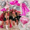 Cowgirl boot balloons, pink cowgirl cowboy hat balloon,western cowgirl balloons birthday party decoration,pink cowgirl cowboy last rodeo bachelorette party decoration