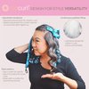 Octocurl Satin Hair Curlers to Sleep In - Heatless Curlers for Overnight Curls, Heatless Hair Curler, Heatless Curls Headband, Hair Curlers No Heat, Hair Rollers, Curlers for Extra Long Hair (Black)