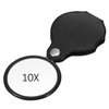 Hestya 10X Mini Magnifying Glass Folding Pocket Magnifier Bigeye Glass Loupe with Black Rotating Protective Holster for Reading Newspaper, Book, Magazine, Science Class, Hobby, Jewelry (4)