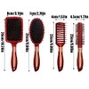 Meisheamin 4 Pcs Hair Brush Set, Includes Anti-Static Massage Oval Comb, Detangling Brush, Round Hair Brush, Vented Hair Brush, for Women, Men, and Kids