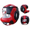 Farabi Sports Head Guard U Shape Boxing Headgear Kickboxing Martial Arts Training Boxing Helmet (L/XL, Black/Red)