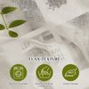 NICETOWN Semi Sheer Linen Curtains for Bedroom 84 inches Long, Grommet Privacy Vertical Window Curtains & Drapes with Light Through for Living Room, Natural, W52 x L84, 2 Pieces