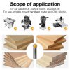 Fivepears Core Box Router Bit with 1/2 inch Shank 5/8 inch Cutting Diameter 9/16 Cutting Length for DIY Woodwork…