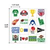 192PCS Football Tattoos Party Favors - Sports Game Day Sticker Touchdown Supplies Decorations