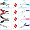 Jewelry Pliers, Shynek 4pcs Jewelry Making Tools Kit with Needle Nose Pliers/Chain Nose Pliers, Round Nose Pliers, Wire Cutters and Bent Nose Pliers for Crafts, Wire Wrapping, Jewelry Making Supplies