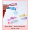 AACKS Girls Star Hair Clips Star Hair Barrettes Cute Hair Clips Metal Snap Hair Pins Star Hair Accessories for Girls Kids