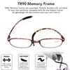 AQWANO Blue Light Blocking Computer Reading Glasses, TR90 Flexible Unbreakable Frame Lightweight UV Protection Readers for Women Men +2.0