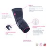 Medi Epicomed Elbow Support w/Accu Pressure Silicone Insert Silver V K400215