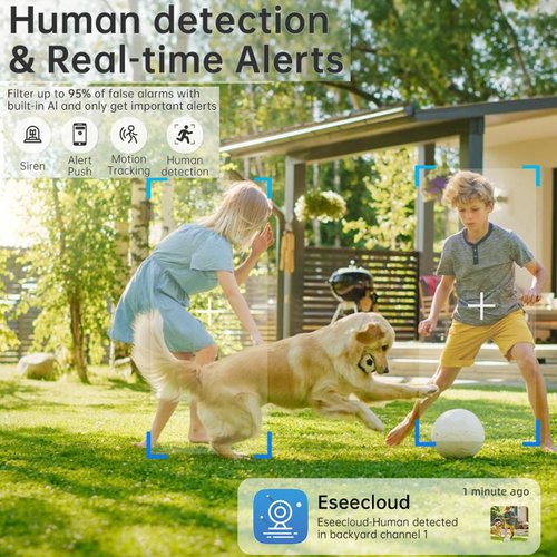 Heemketz Smart Light Bulb Security Camera for Home – 2K/3MP HD, 355° Pan & 90° Tilt, AI Human Detection, 24/7 Recording, Easy Screw-in Installation, Indoor/Outdoor Use, Alexa Compatible