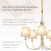 Royal Designs CS-1003-5YEL-6 Clip On Empire Chandelier Lamp Shade, 3" x 5" x 4.5", Yellow, Set of 6