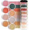 Giselle Cosmetics 100% Pure Loose Mineral Eyeshadow, Summer Cupcake, Set of 8, 3.6 grams