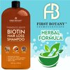 First Botany, Hair Regrowth and Anti Hair Loss Shampoo 16 fl oz, with DHT blockers- Daily Hydrating, Detoxifying, Volumizing Shampoo For Men and Women