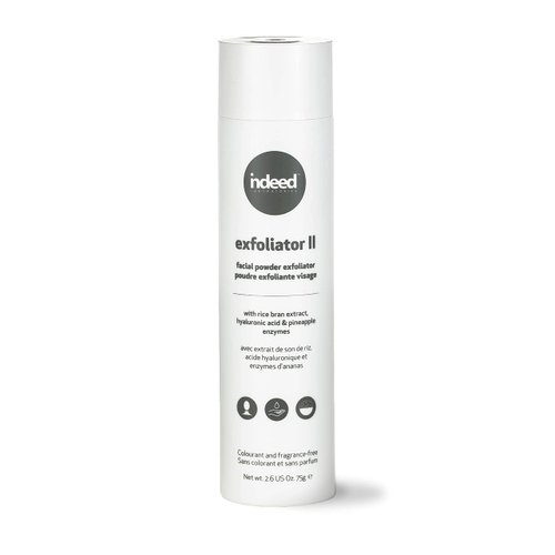 Indeed Laboratories Exfoliator II: Deep Cleansing Facial Powder Exfoliator For Fresh Complexion, Gentle Face Scrub, 2.6oz / 75g