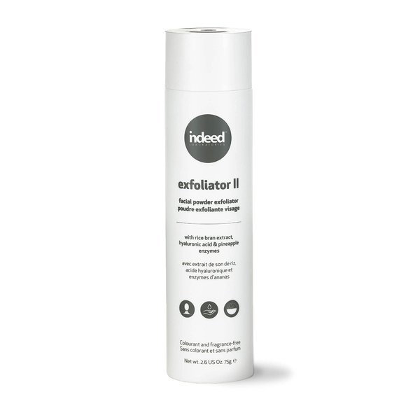 Indeed Laboratories Exfoliator II: Deep Cleansing Facial Powder Exfoliator For Fresh Complexion, Gentle Face Scrub, 2.6oz / 75g