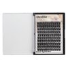 Dedila 120 Clusters Individual False Eyelashes Wide Stem D Curl Handmade Dramatic Black Soft and Light 5D Volume Eye Lashes Extensions Thick Base Women Girls Beauty Tools (16mm)