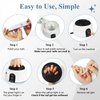 Electric Nail Soaking Bowl Gel Nail Polish Remover Acrylic Dip Powder Remover Soak Off Bowl with Nail Art Brush, ISGR-01 Blue