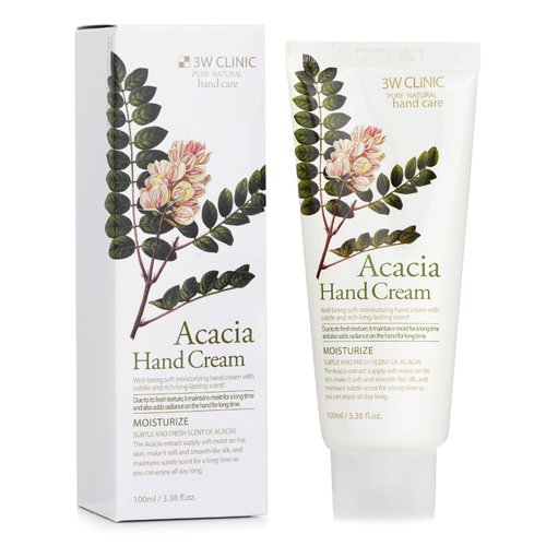 3W Clinic Hand Cream, Acacia, 3.38 Ounce