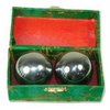 JapanBargain 3297, Chinese Baoding Balls Hand Therapy Exercise Stress Relief Balls, 1-5/8 inch, Chrome Color