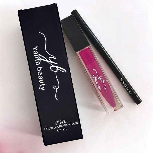 YAHFA BEAUTY | LIPLINER + MATTE LIQUID LIPSTICK | ALL-IN-ONE KIT (MAGENTA)