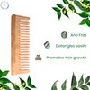 Fibrotech Global Wooden Neem Hair Comb Set | Neem Comb for Hair Growth & Scalp Massage | Wide-Tooth Handmade Detangling Comb for Men & Women | Organic, Eco-Friendly & Sustainable Hair Care | Pack of 2