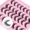Lashes Natural Look Wispy Fasle Eyelashes 12mm Short Faux Mink Eyelashes Cat Eye Fluffy Strip Lashes Pack by Zegaine 16 Pairs