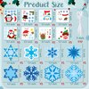 BeYumi Christmas Snowflake Craft Kit - 123Pcs Winter Snowflake Craft Kit DIY Hanging Ornament Make Your Own Snowflake Decoration Set Xmas Holiday Party Favor Tree Home Classroom Art Supplies for Kids