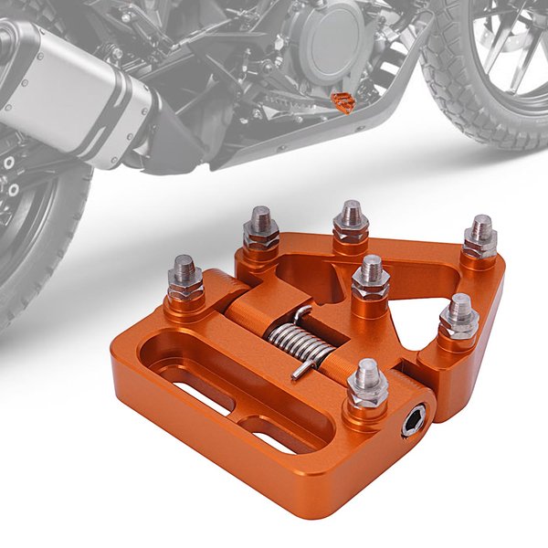 IUVWISN Motorcycle Folding Brake Pedal Tip CNC for 690 Enduro R/SMC R,390 790 890 950 990 1050 1090 1190 1290 Adventure R/S/T Orange