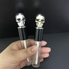 Healthcom 6 Packs 10ml Empty Lip Gloss Tubes Vials Gold/Silver Skull Cap Lip Glaze Tube Cosmetic Lip Balm Bottles Container DIY Lipstick Tube Refillable Lipgloss Samples Jar Makeup Tool for Women Girl