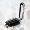 AsAlways Shiny Rhinestone Crystal Travel Hair Brush with Mirror Bling Diamonds Folding Hair Massage Comb Compact Portable Small Mini Hair Brush for Purse Wet & Dry Detangling(Pink)