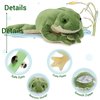MaoGoLan Frog Stuffed Animal Plush Toys,Green Mommy Frog Plush and 4 Baby Frog Toys for Kids,Cute Plush Toad Toys,Soft Stuffed Frog Gifts for Baby Shower Birthday Decor Holiday