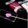 Pro Nail Art Painting Color Toning Glass Board Glass Makeup Palette Eyelash Extension Adhesive Glue Pallet Glass Palette Stand（2 x 4 Inch ）