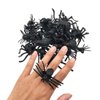 kockuu 46pcs Realistic Plastic Spider Toys Fake Spider Prank Prop Joke Spiders and Spider Rings for Halloween Party Decorations Gift Party Favors Trick Toys Kids Toddlers April Fool's Day Prank Gifts