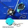 Ceiling Fan Switch 3 Speed 4 Wire Zing Ear ZE-268S6 Pull Chain Cord Switch Replacement for Ceiling Fans,Wall Lamps,Cabinet Light (Nickel Pull Chain)