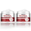 Retinol Facial Moisturizer,2PCS Moisturizing Retinol Collagen Firming Cream for Face,Day & Night Long Lasting Hydrating Face Moisturizer Skin Care Cream for All Skin Types