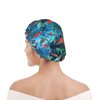 Sea Turtle Shower Cap For Women Adjustable Double Waterproof Layers Bathing Bath Cap Hair Protection Reusable Ladies Spa Salon Shower Hat