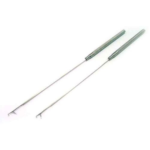 2 PCS Extra Long Pulling Needle for Micro Rings Beads Loader I Stick Tip Feather Hair Extensions