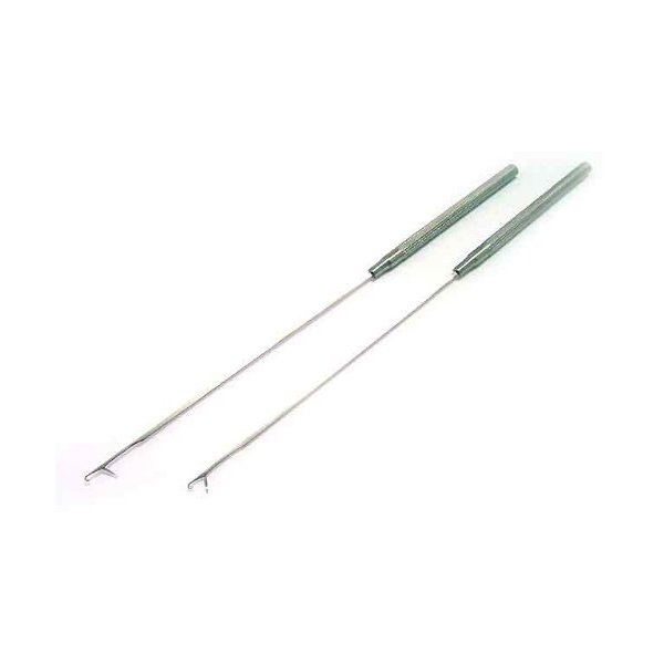 2 PCS Extra Long Pulling Needle for Micro Rings Beads Loader I Stick Tip Feather Hair Extensions