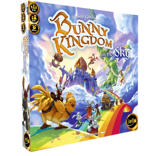 IELLO: Bunny Kingdom in The Sky, Strategy Board Game, New Game Mechanics & Interactions with The Existing Board, 45 Minute Play Time, 2 to 5 Players, Ages 14 and Up