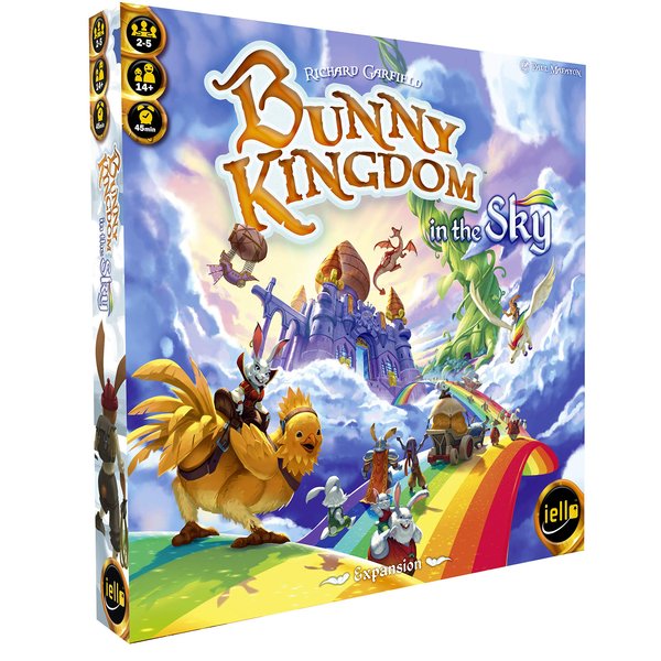 IELLO: Bunny Kingdom in The Sky, Strategy Board Game, New Game Mechanics & Interactions with The Existing Board, 45 Minute Play Time, 2 to 5 Players, Ages 14 and Up