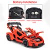 iPariser Toy Cars McLaren Senna Model Orange Alloy Collectibles Die-cast Vehicles with Sound and Light