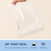 joybest 100 Count 10 x 13 Inch Clear Zip Plastic Poly Bags, Reclosable Zip Plastic Bags with Resealable Lock Seal Zipper